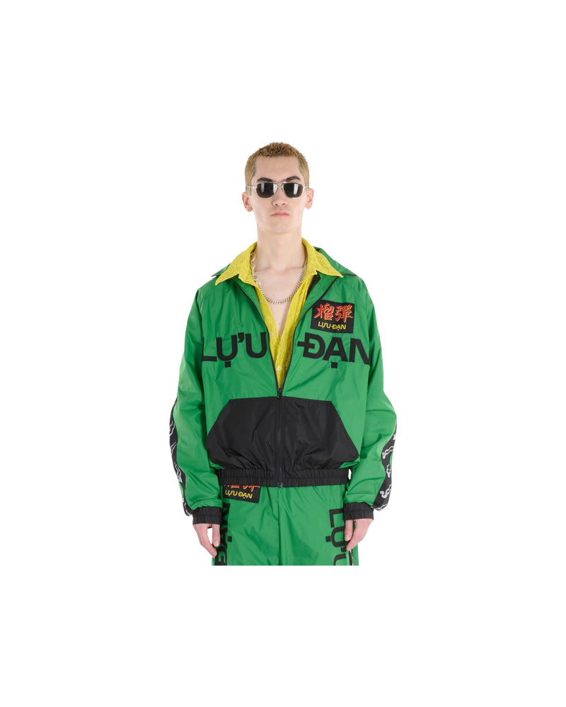 Luu Dan Windbreaker L-D RACING GREEN / BLACK