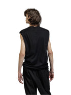 The Viridi-Anne Object Dyed Sleeveless Tee Black