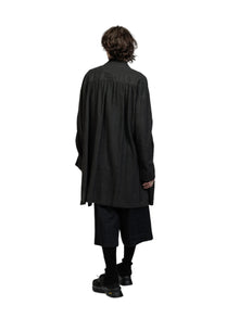 The Viridi-Anne Pigment Printed Viyella Coat Charcoal