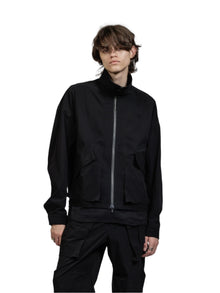The Viridi-Anne Water Repellant Stretch Zip-Up Jacket Black
