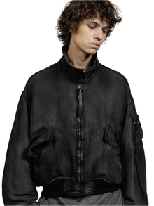 The Viridi-Anne Nylon Object Dyed Bomber Jacket