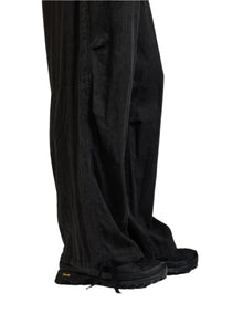 The Viridi-Anne Pigment Printed Viyella Wide Pants Charcoal