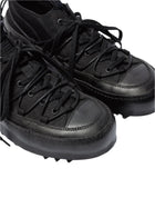 The Viridi-Anne Double Lace-up Shark Sneakers Black