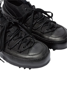 The Viridi-Anne Double Lace-up Shark Sneakers Black
