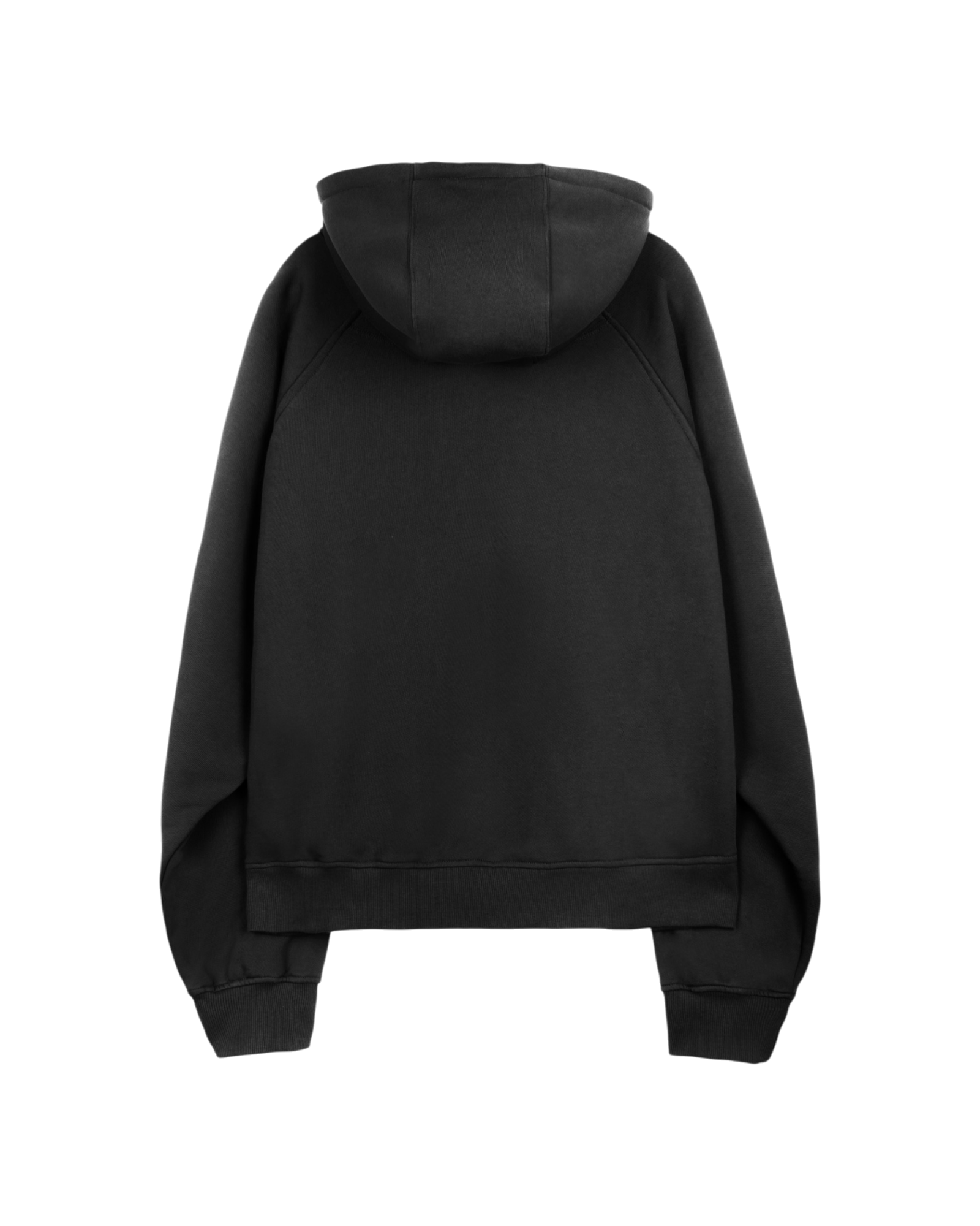Jiyong Kim Asymmetric Zip-Up Hoodie Black