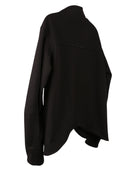 ænrmòus Curly turtleneck Jacket Black
