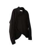 ænrmòus Curly turtleneck Jacket Black