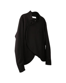 ænrmòus Curly turtleneck Jacket Black
