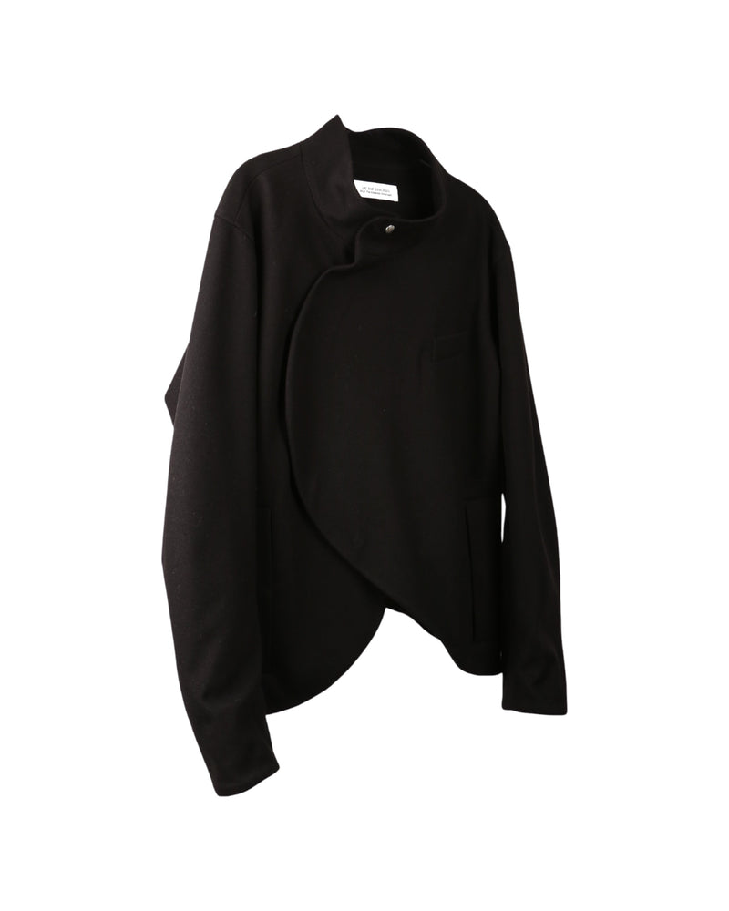 ænrmòus Curly turtleneck Jacket Black