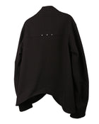 ænrmòus Curly turtleneck Jacket Black