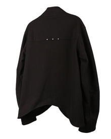ænrmòus Curly turtleneck Jacket Black