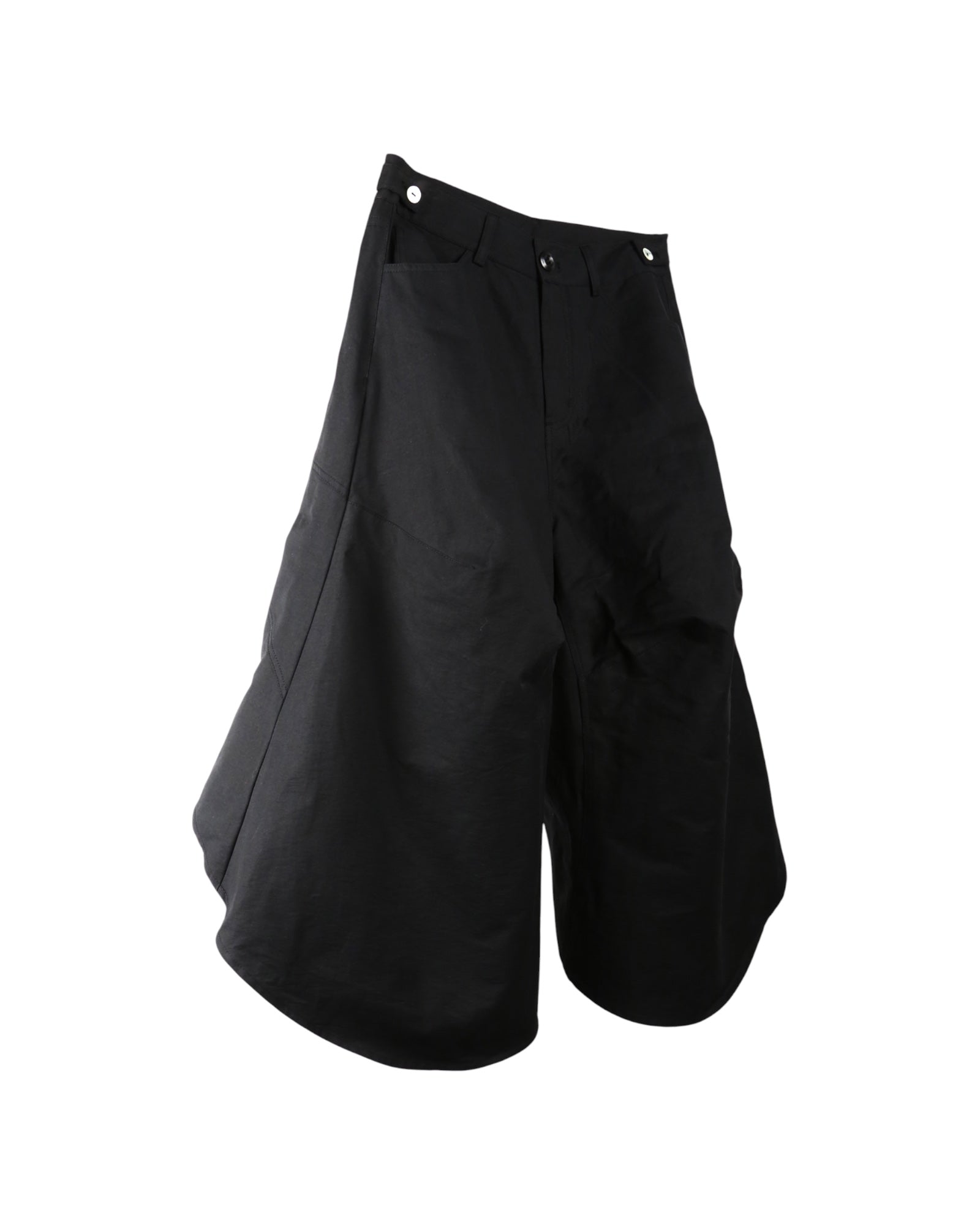 ænrmòus Over Knee Shorts Black