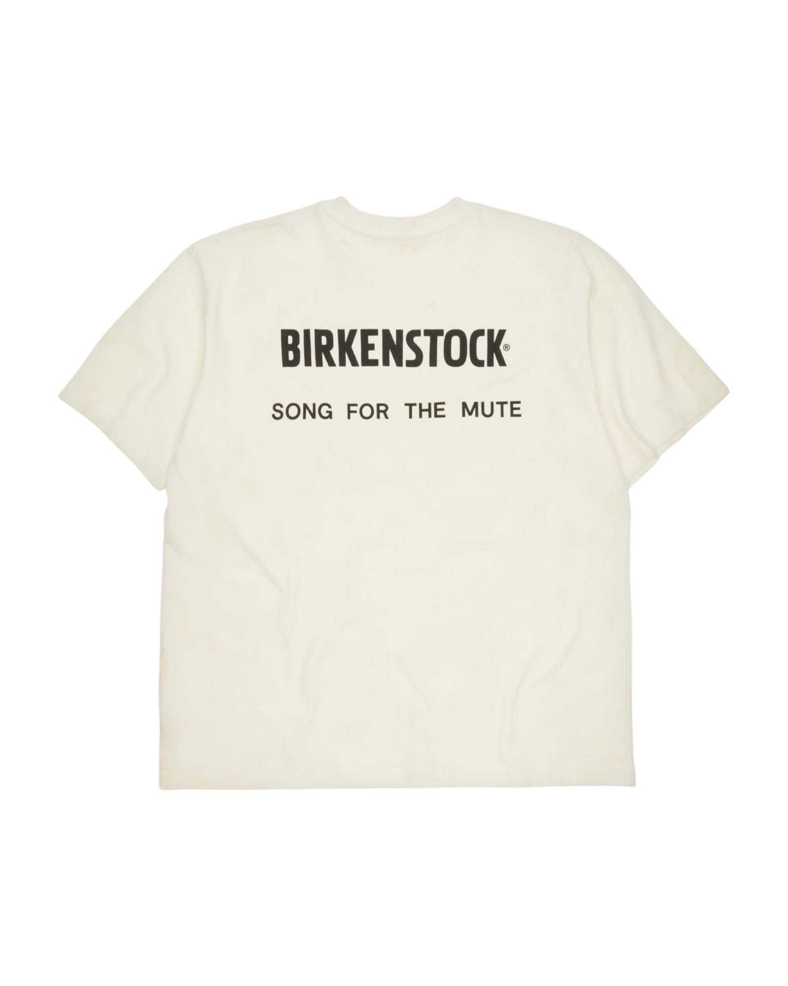 Song For The Mute x Birkenstock 'The Artist' Aged T-Shirt White Dirty Wash