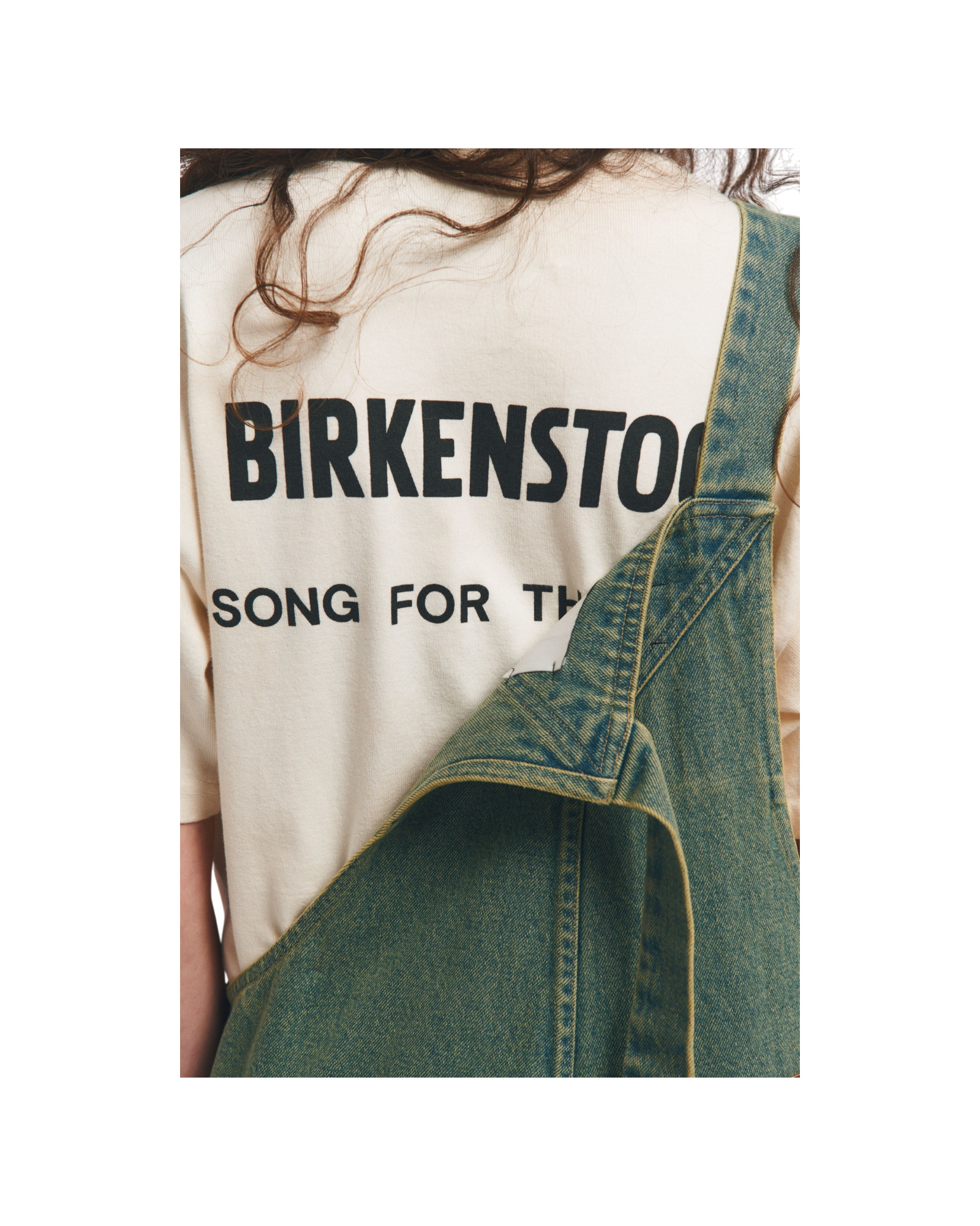Song For The Mute x Birkenstock 'The Artist' Aged T-Shirt White Dirty Wash