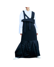 Enfold Asymmetric Jumper Dress Black