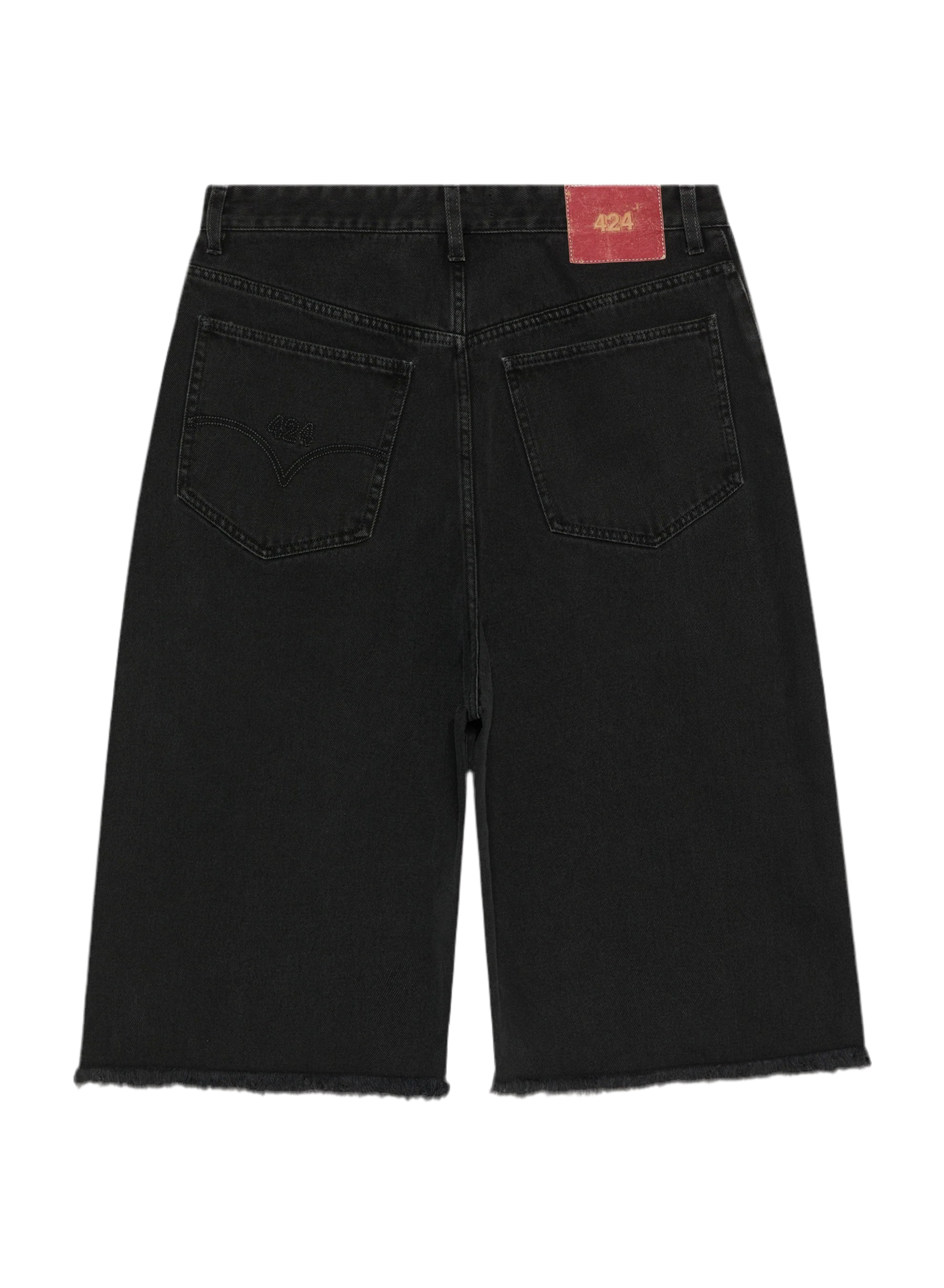 424 Big Daddy Denim Shorts Black