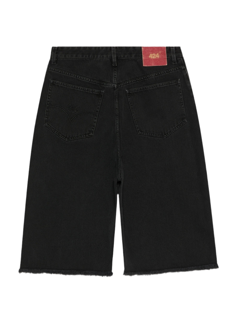 424 Big Daddy Denim Shorts Black