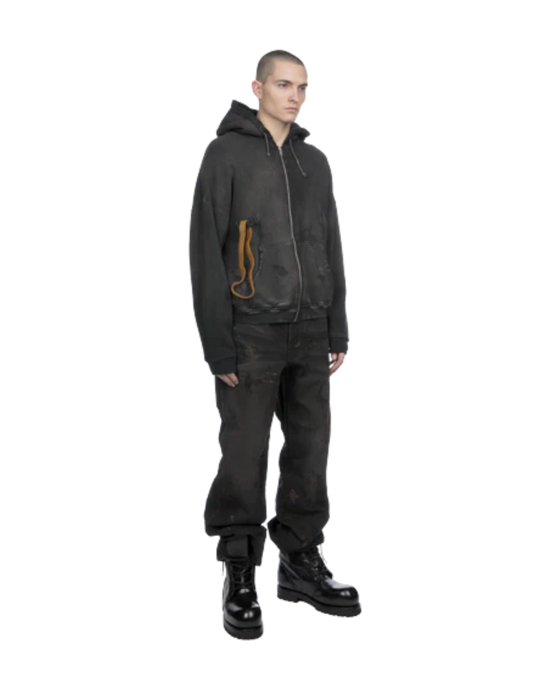 Alexander Digenova Rubber Band Hoodie Intage Black