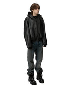Alexander Digenova Leather Underground Jacket Black