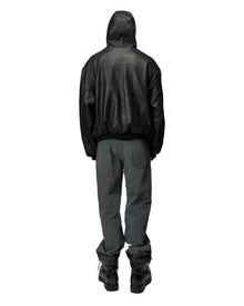 Alexander Digenova Leather Underground Jacket Black