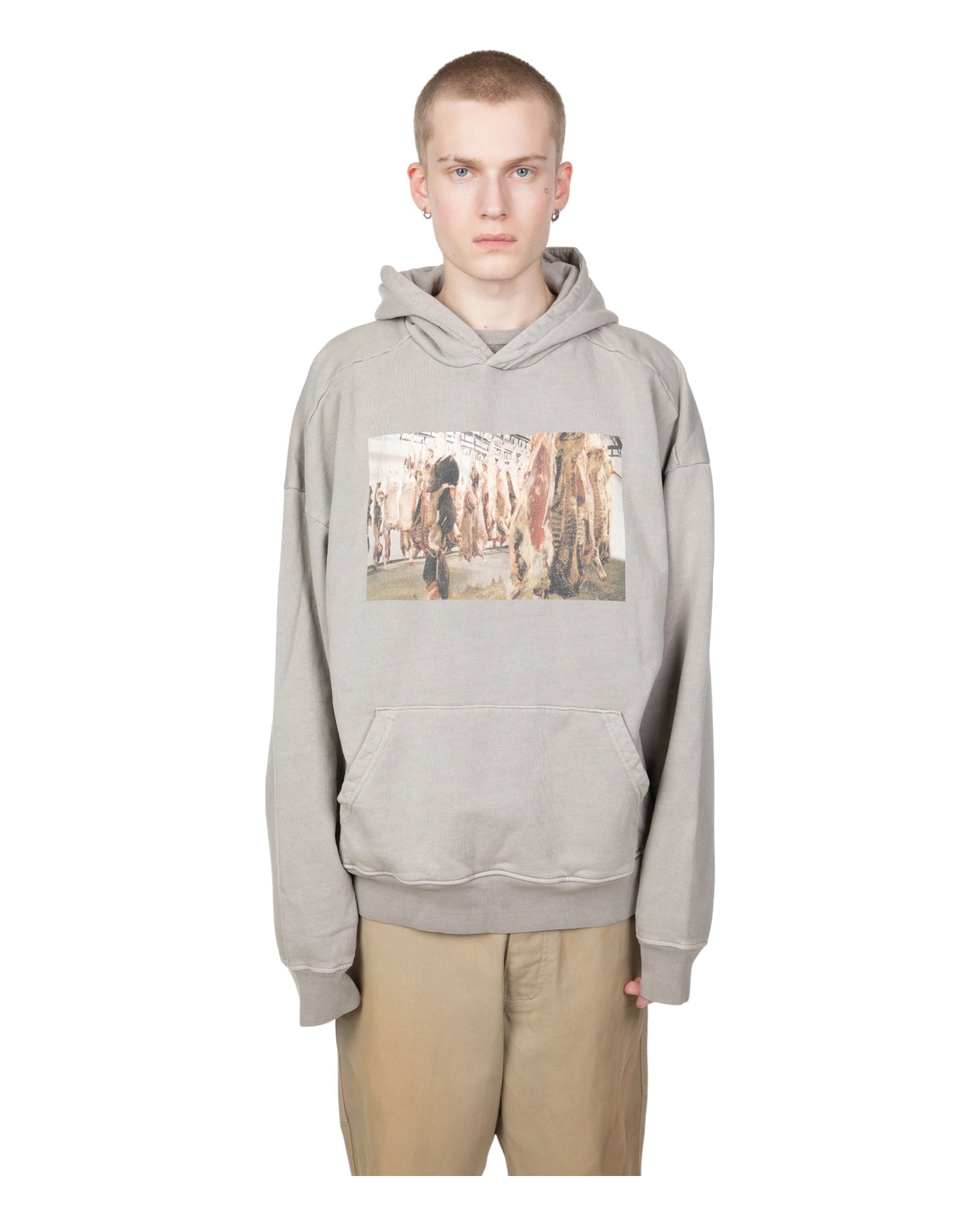 Alexander Digenova Meat Locker Hoodie Grey | VAVA STORE