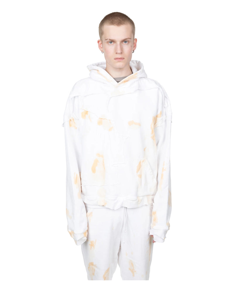 Alexander Digenova Cut Out Hoodie White