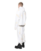 Alexander Digenova Cut Out Hoodie White
