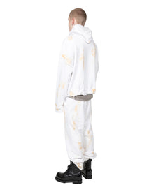 Alexander Digenova Cut Out Hoodie White