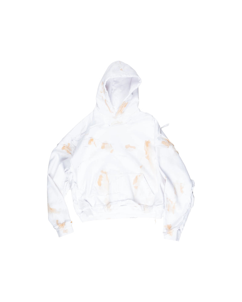Alexander Digenova Cut Out Hoodie White