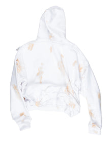Alexander Digenova Cut Out Hoodie White