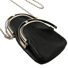 ED ROBERT JUDSON Chain Double Frame Purse Black