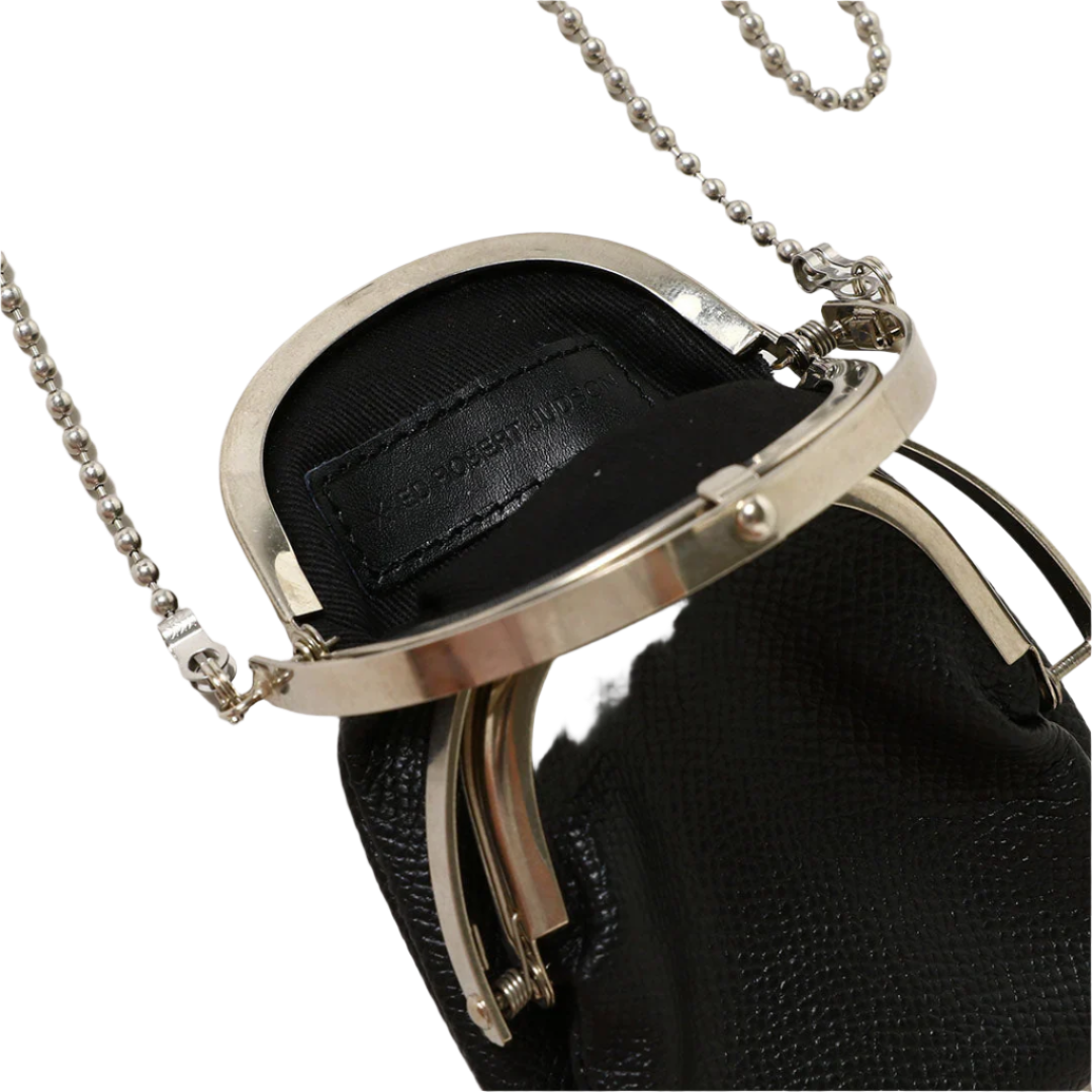 ED ROBERT JUDSON Chain Double Frame Purse Black