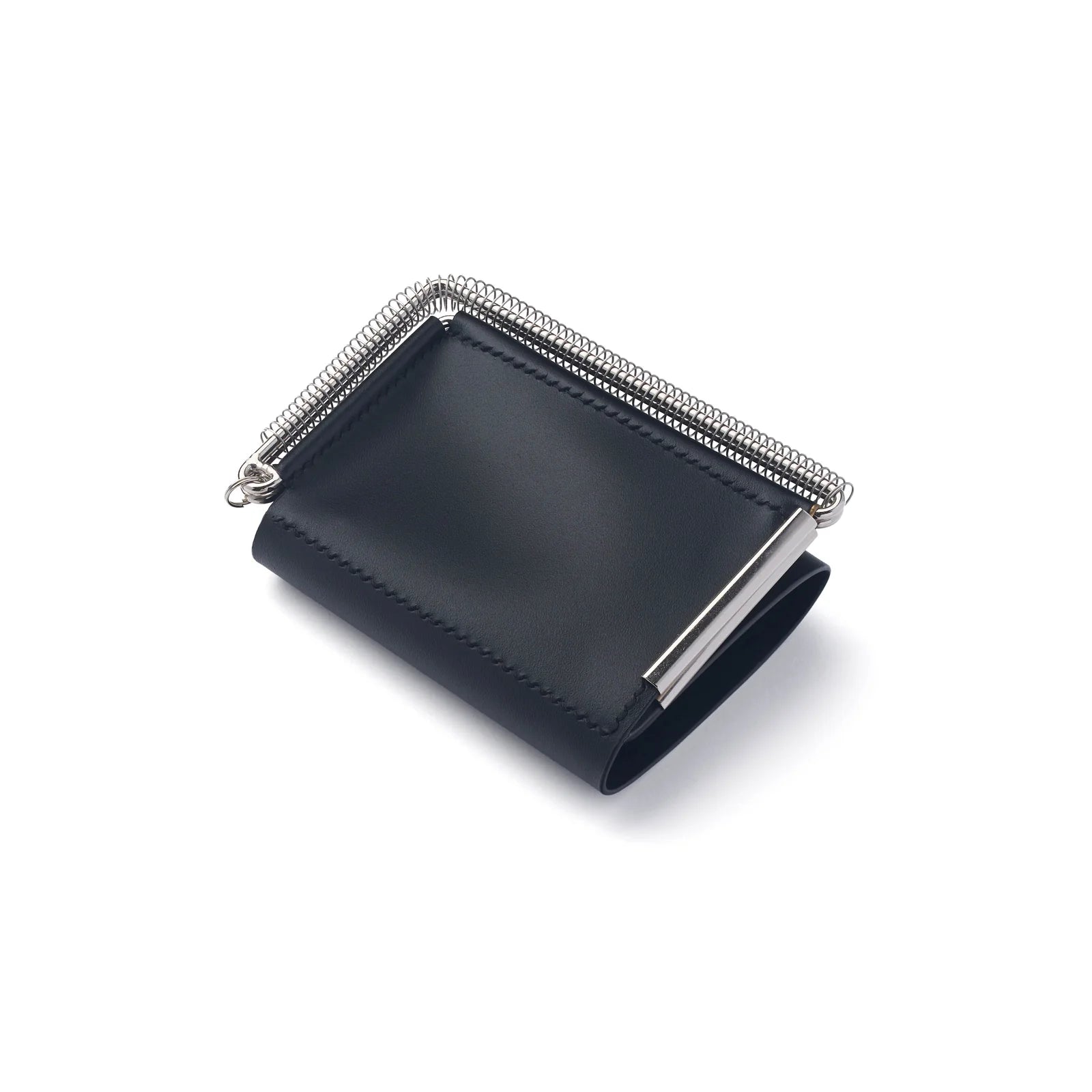 ED ROBERT JUDSON Coil Spring Trifold Wallet Black