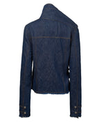 Sankuanz Asymmetrical Button Up Denim Jacket