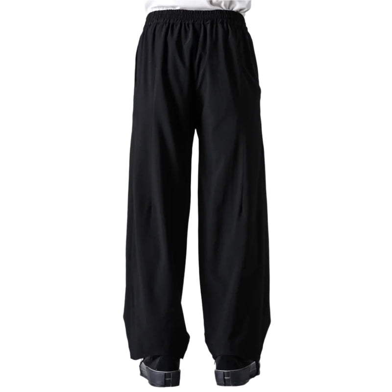 Devoa Loose Fit Wool Pants Black
