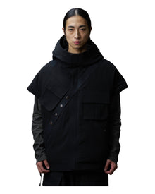Devoa Down Vest Black