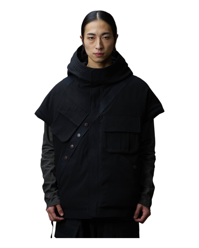 Devoa Down Vest Black