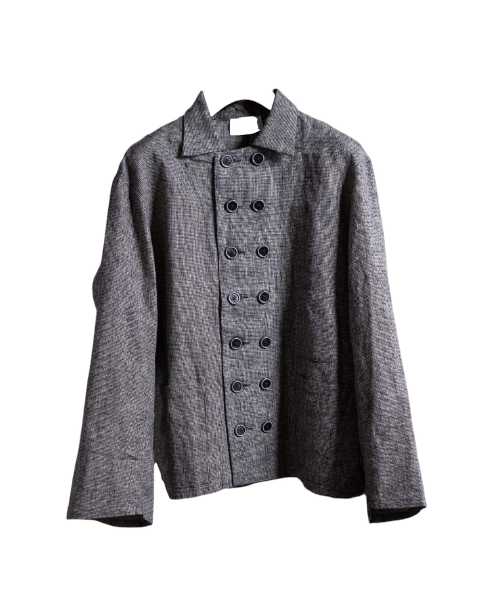 Peng Tai Double Breasted Working Shirt Ash Grey