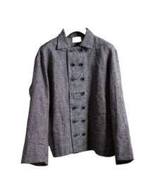 Peng Tai Double Breasted Working Shirt Ash Grey