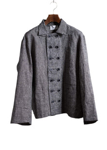 Peng Tai Double Breasted Working Shirt Ash Grey