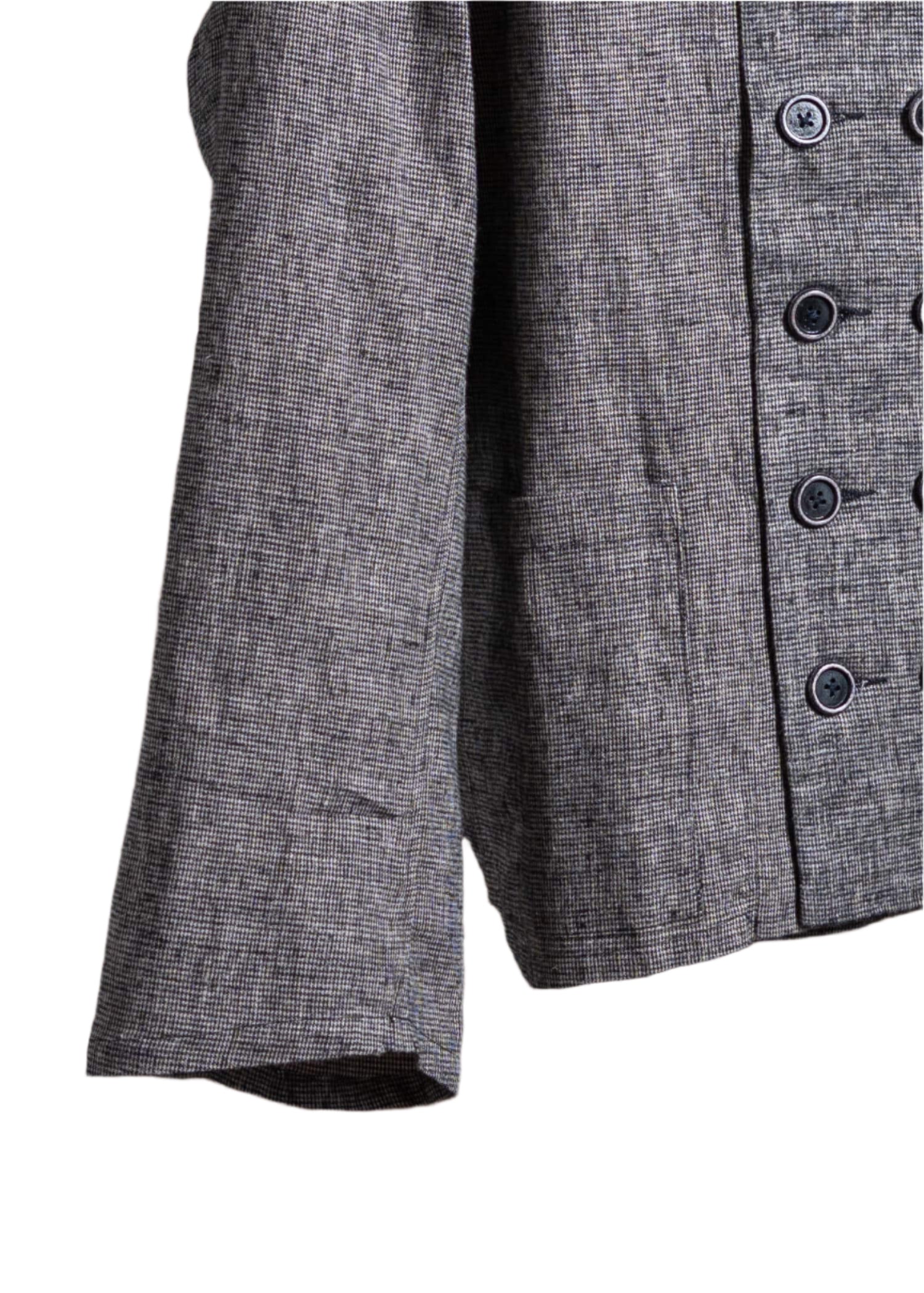 Peng Tai Double Breasted Working Shirt Ash Grey
