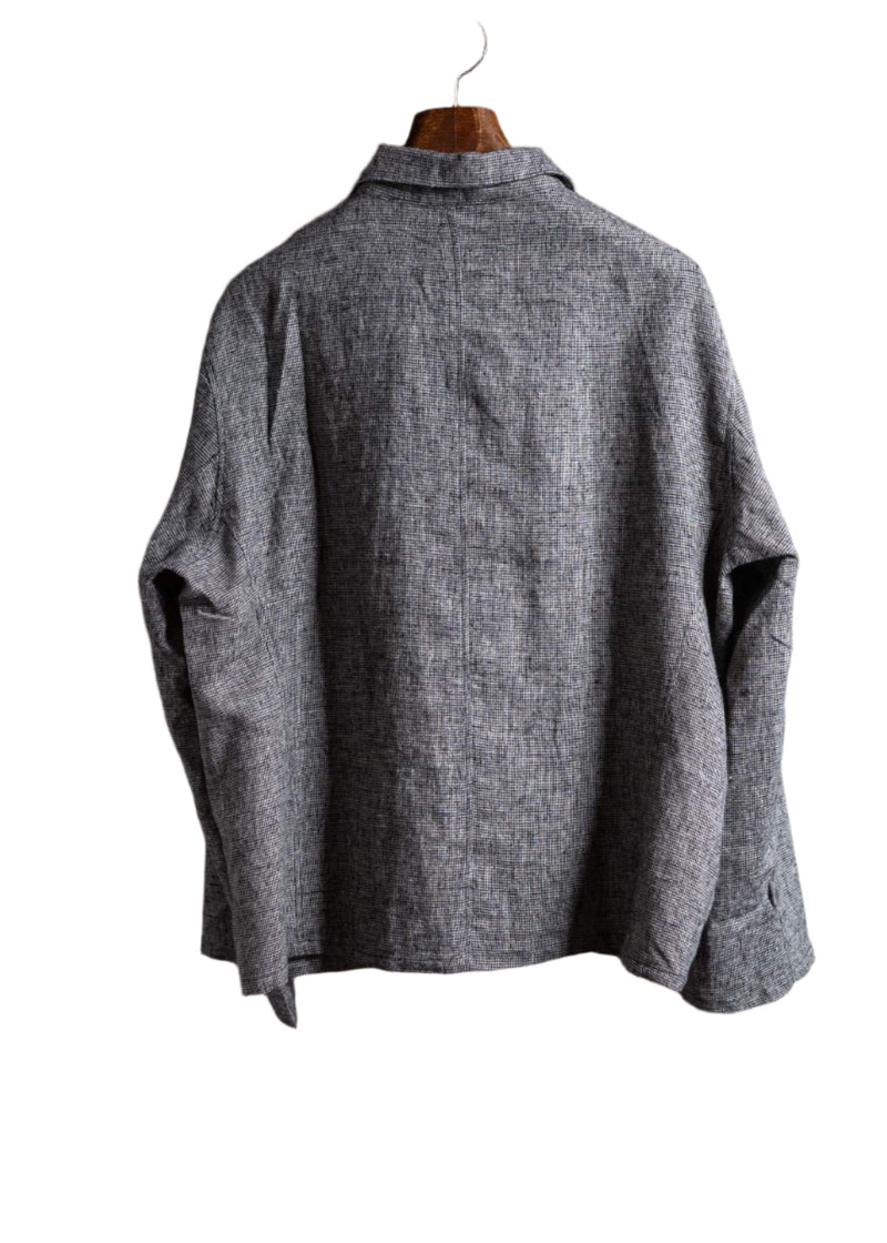 Peng Tai Double Breasted Working Shirt Ash Grey