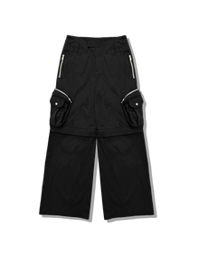 FFFPOSTALSERVICE Diffraction Convertible Cargo Trousers Black