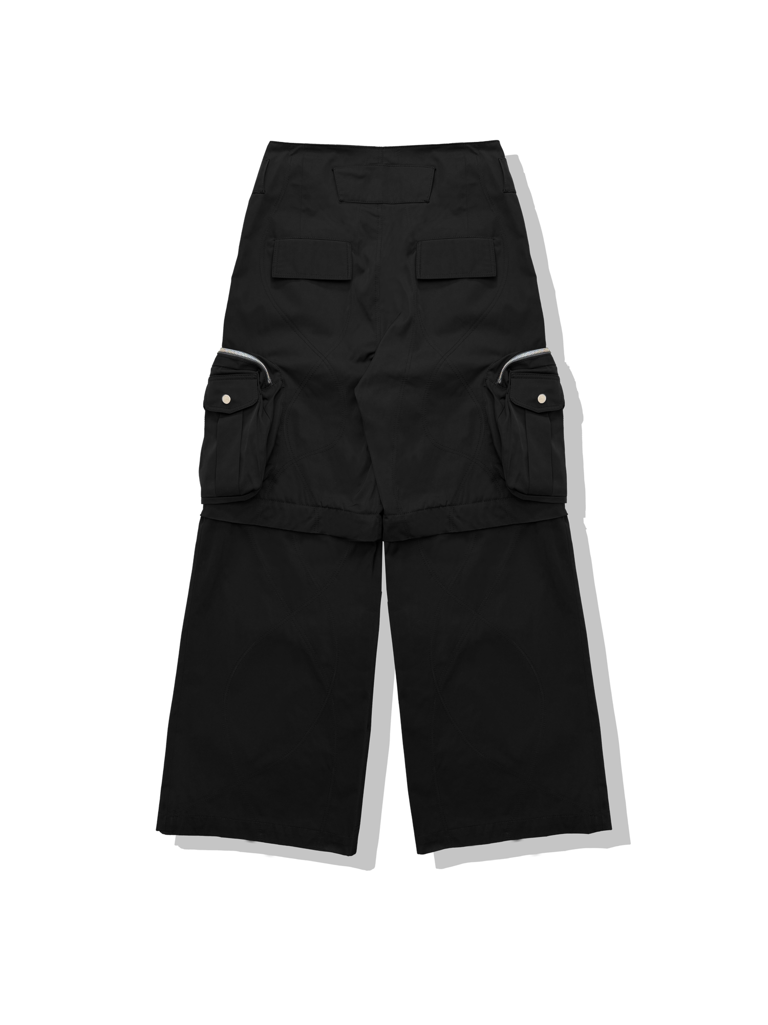 FFFPOSTALSERVICE Diffraction Convertible Cargo Trousers Black