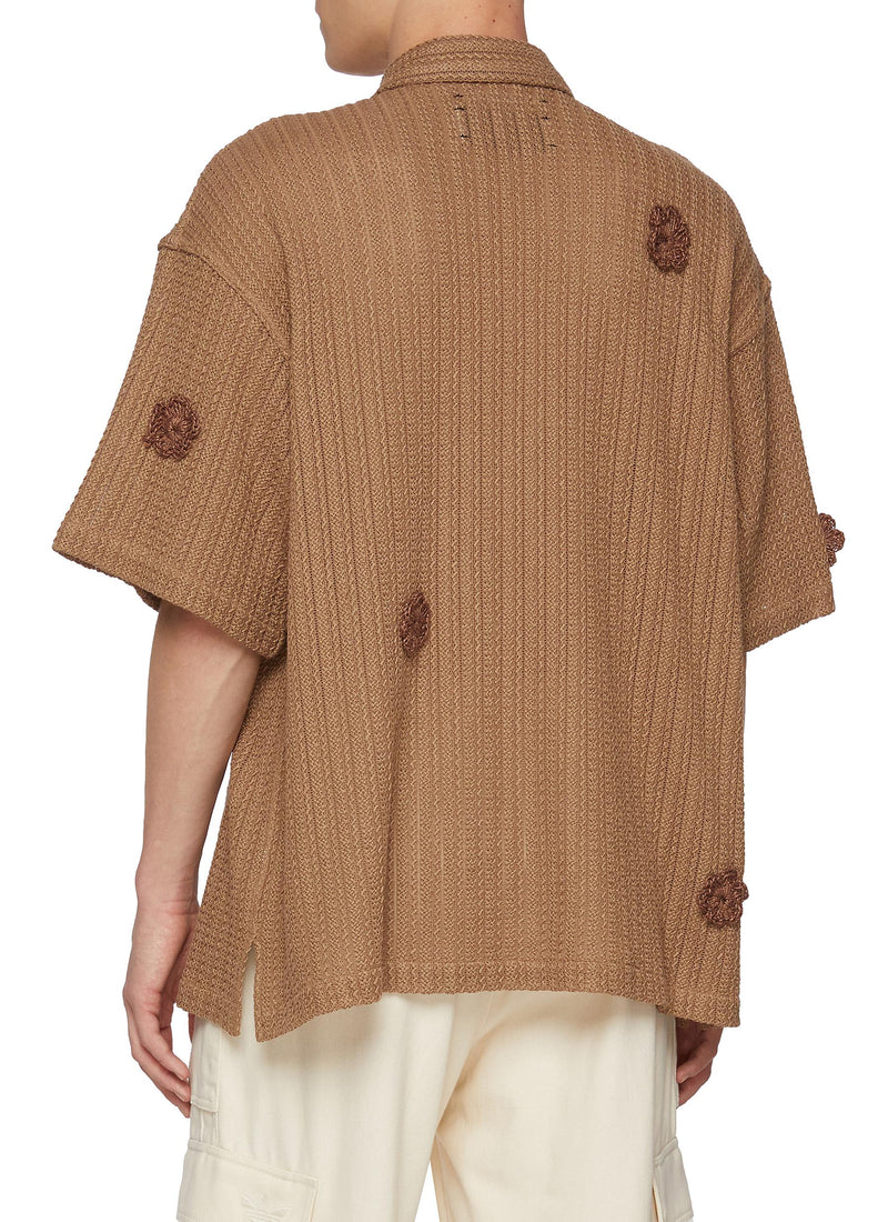 Song for the Mute Daisy Zip Up Gym Shirt Sand