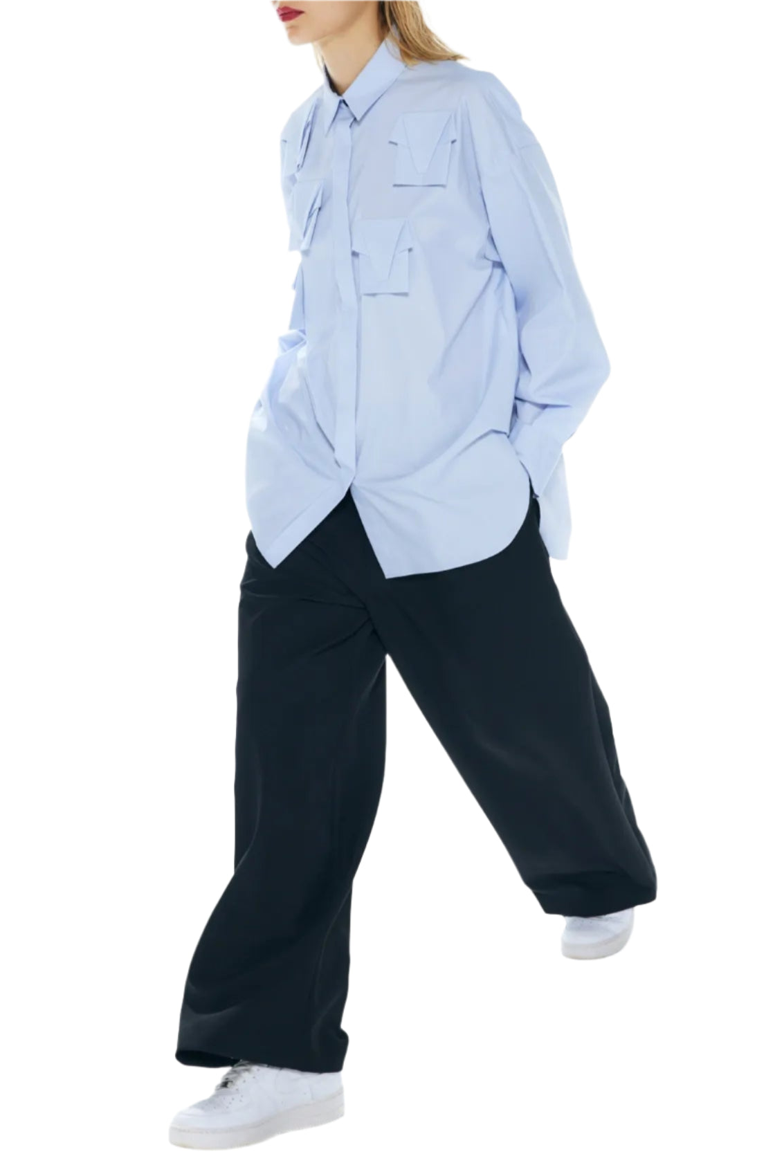 Enfold Motif Shirt White