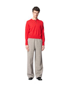 Omar Afridi Elipse Henry Neck Red