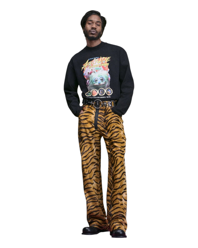 Martine Rose Funnel Neck L/S T-shirt Black Fuzzies 2