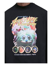 Martine Rose Funnel Neck L/S T-shirt Black Fuzzies 2