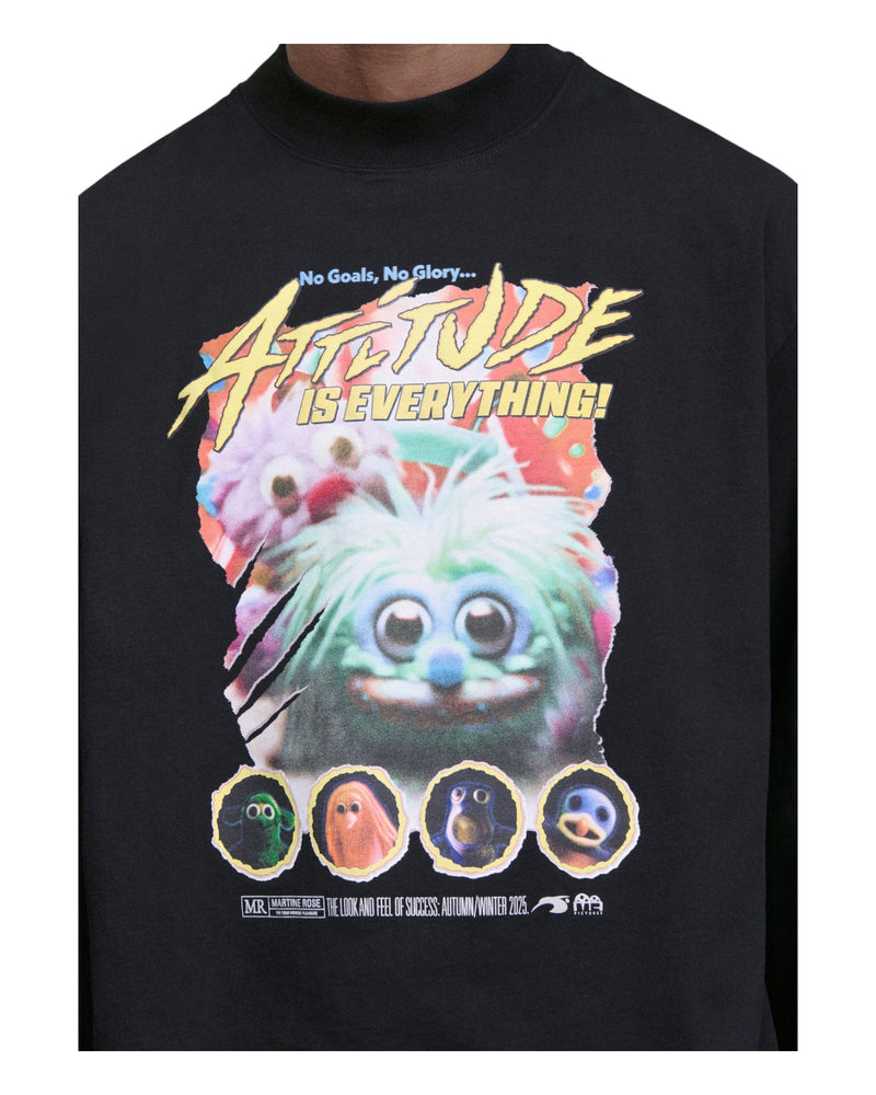 Martine Rose Funnel Neck L/S T-shirt Black Fuzzies 2